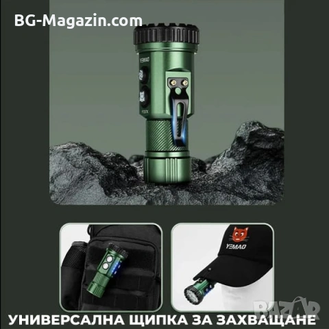 Мощен мини прожектор YEMAO 3000 лумена 7 LED Диода UV ултравиолетова RGB странична светлина, снимка 6 - Къмпинг осветление - 54027493