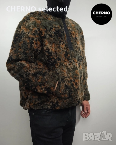 LEVI'S Quarter-Zip камуфлажен суичър - XXL-XL - Отлично състояние, снимка 4 - Суичъри - 52850149