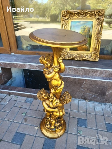 Красива барокова колона/поставка , снимка 6 - Антикварни и старинни предмети - 53613786