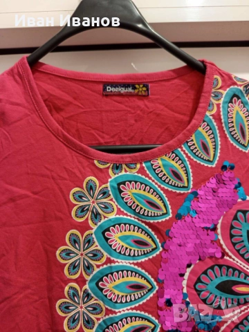 Чисто нова дамска тениска Desigual, снимка 9 - Тениски - 51750243