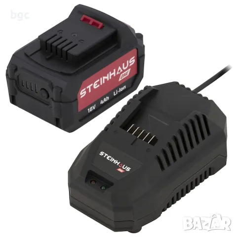 БЕЗЧЕТКОВ Акумулаторен Къртач-Перфоратор-Винтоверт +4Ah Батерия Steinhaus18 Professional 24м гаранц, снимка 2 - Перфоратори - 49667074