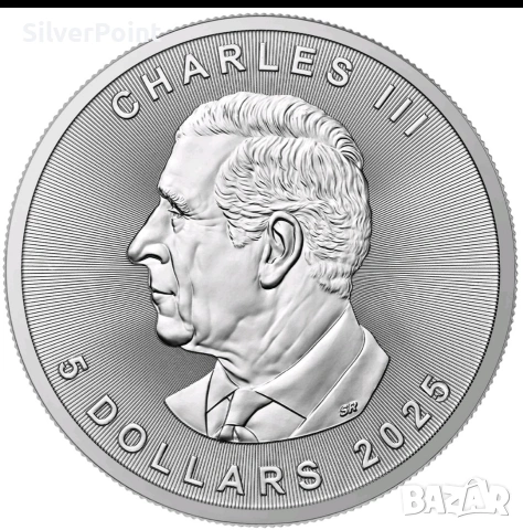 Сребърна монета 5$ Канада 2025 , снимка 3 - Нумизматика и бонистика - 53016633