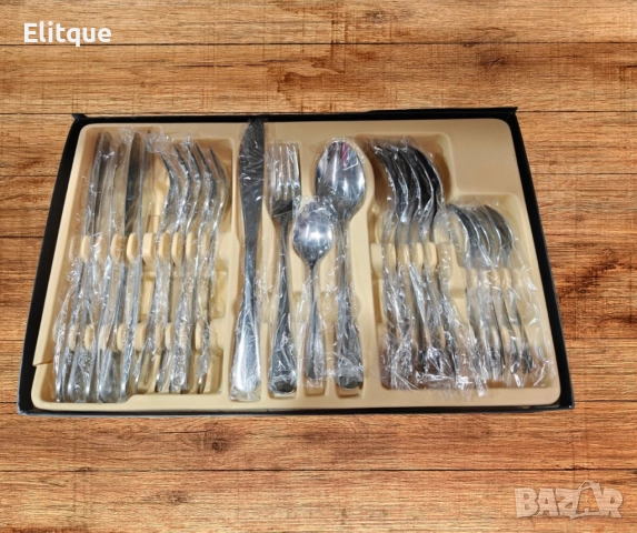 Комплект прибори за хранене в португалски стил 24 части, неръждаема стомана, снимка 4 - Прибори за хранене, готвене и сервиране - 52840401