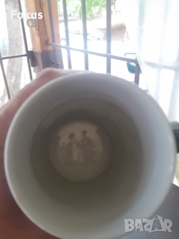 Голяма стара немска халба 0,5 л. военна тематика, снимка 4 - Антикварни и старинни предмети - 53277138