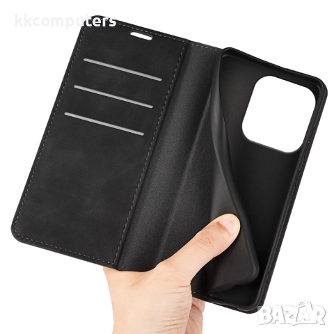 Кожен калъф-Портфейл за Honor X7d / 400 Smart- Магнитно затваряне, Държач за Карти и Стойка, вкл. Пр, снимка 8 - Калъфи, кейсове - 52466646