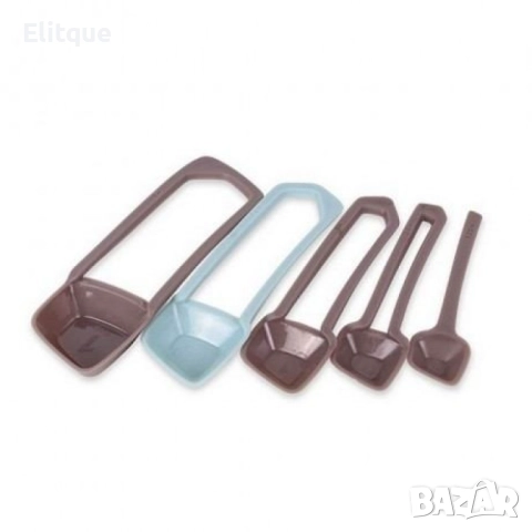 Комплект мерителни лъжички, кафяви, сини, снимка 5 - Други - 52853502