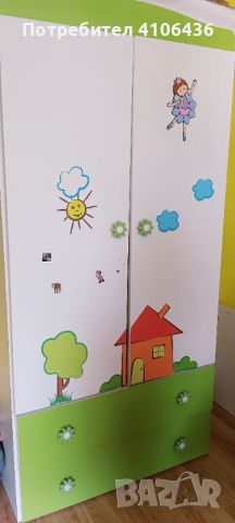 Dizain Baby Детски гардероб с апликация - КЪЩА, снимка 1 - Мебели за детската стая - 45864716