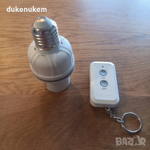 Безжична фасунга E27 с дистанционно управление, снимка 8 - Крушки - 53240019