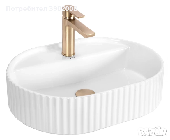 Умивалник върху плот за баня, снимка 4 - Мивки - 52592692