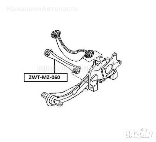 Заден носач BP4K28500C ZWTMZ060 Mazda Ford Volvo, снимка 3 - Части - 51298542