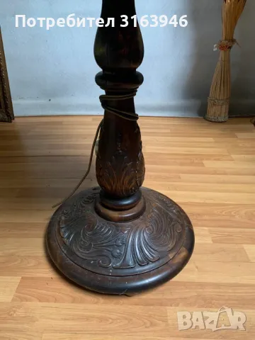 Старинен лампион-масичка, снимка 5 - Лампиони - 49125439