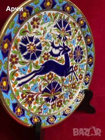 Винтидж гръцка порцеланова чиния, снимка 5 - Антикварни и старинни предмети - 53940455