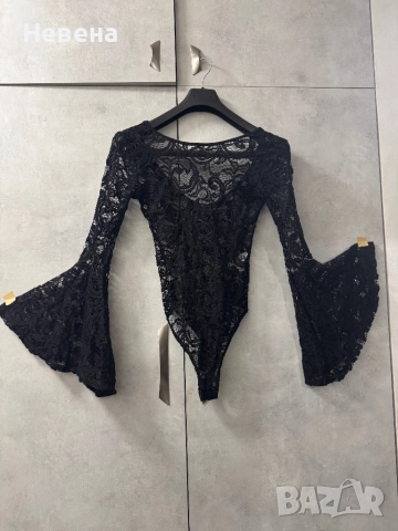 Блуза Боди дантела черен цвят  S-M