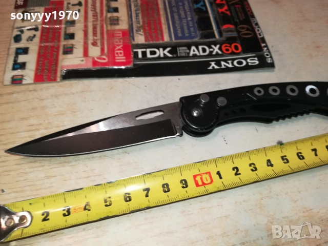 МЕТАЛНА ЧЕРНА АВТОМАТИЧНА НОЖКА 0509251737, снимка 14 - Оборудване и аксесоари за оръжия - 51618440