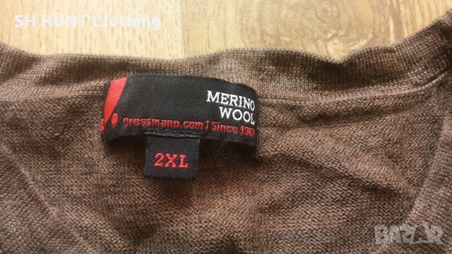 Dressmann 100% Merino Wool размер XL блуза 100% Мерино вълна - 1865, снимка 6 - Екипировка - 53090590