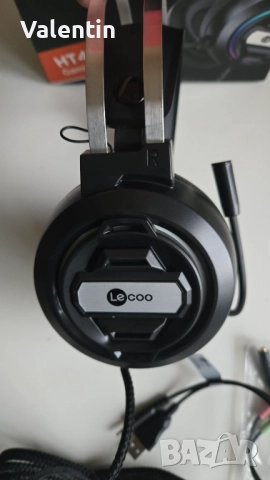 LENOVO Lecoo HT401 USB Gaming RGB Headset  (Слушалки) with MIC, снимка 4 - Слушалки и портативни колонки - 52663741
