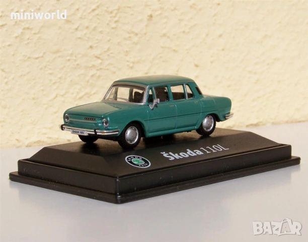 Skoda 110 L Type 717 1969 - мащаб 1:72 на Abrex моделът е нов в PVC дисплей-кейс
