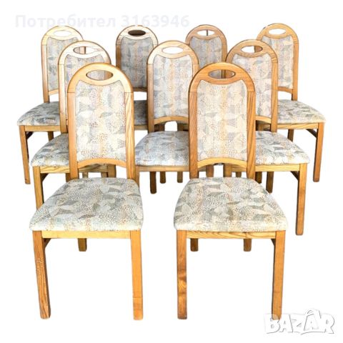Дъбови трапезни столове /комплект 9 бр.