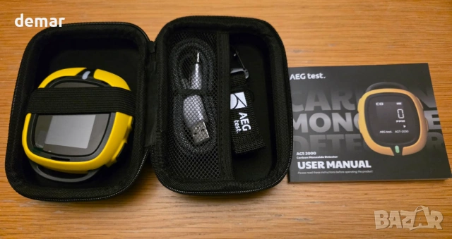 AGT-2000 Преносим детектор за въглероден оксид за пътуване, звукови и визуални предупреждения, снимка 9 - Други стоки за дома - 53647086
