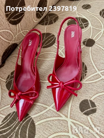 Zara обувки, снимка 2 - Дамски обувки на ток - 50834413
