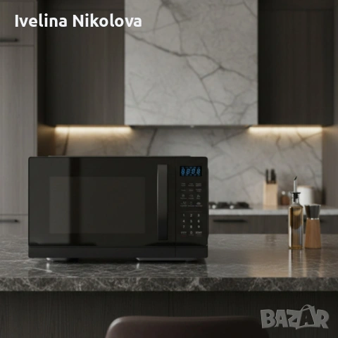 Микровълнова фурна MUHLER MO-7059D 25L, черна, дигитална, снимка 4 - Микровълнови - 53646942