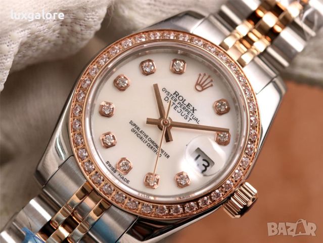 Дамски часовник Rolex Lady-Datejust с автоматичен механизъм, снимка 3 - Дамски - 45110239