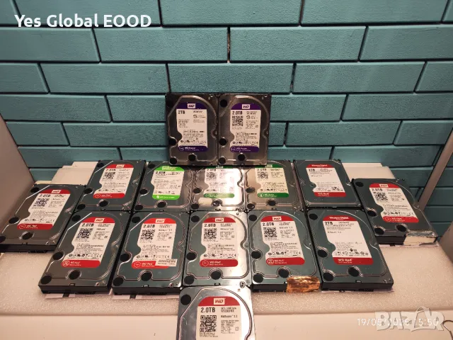WD HDD 3.5 2TB - Твърди дискове / Хард диск за компютър / DVR - NVR