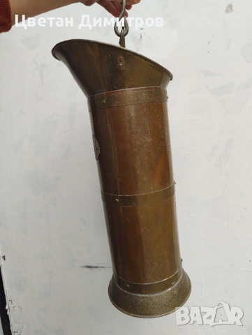 АНТИКВАРНА медна/ месингова кофа за въглища, 19 ВЕК Нидерландия, снимка 9 - Антикварни и старинни предмети - 54188713