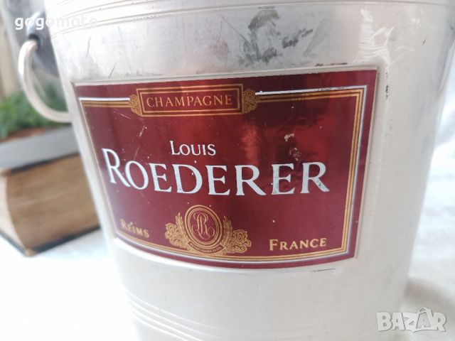 Шампаниера original Vintage  CHAMPAGNE LOUIS ROEDERER  REIMS - CHAMPAGNE COOLER Made in France 1970, снимка 14 - Други ценни предмети - 46806377