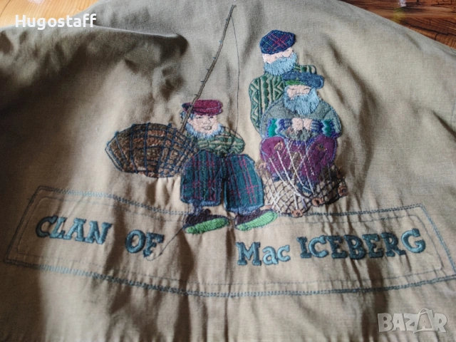 Винтидж Iceberg топла военна парка шуба с дебела подплата качулка Хл, снимка 7 - Якета - 53377931