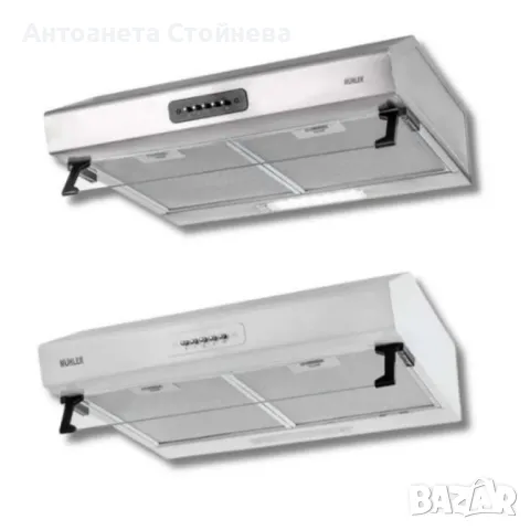 Абсорбатор, 160W, класик, бял, AMK- 2119IX, 160W, класик, INOX, 2 мотора, снимка 1 - Абсорбатори - 49553959