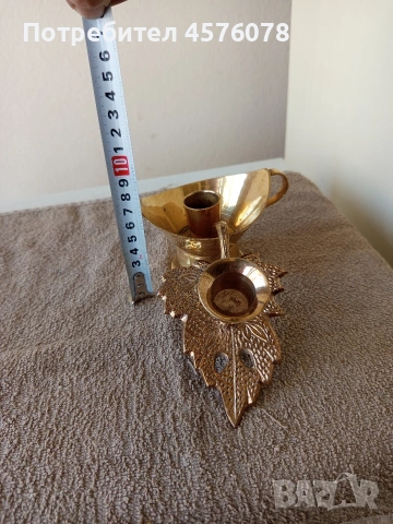 бронзови свещници, снимка 4 - Антикварни и старинни предмети - 53972704