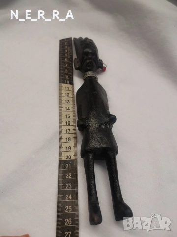 Дървена африканска фигура, снимка 4 - Декорация за дома - 52611057