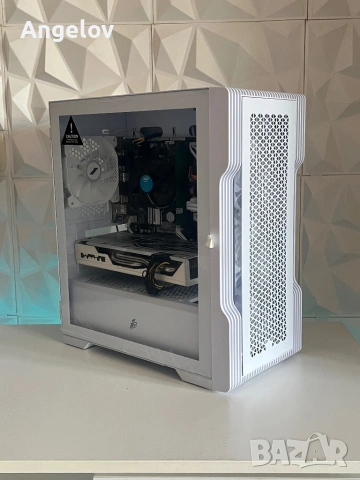 Бял Геймърски Компютър / i3-9100f / RX 570 / Windows 11 Pro, снимка 6 - Геймърски - 53858363