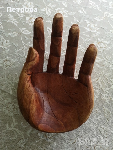 дърворезба - ръка, снимка 5 - Антикварни и старинни предмети - 54291794