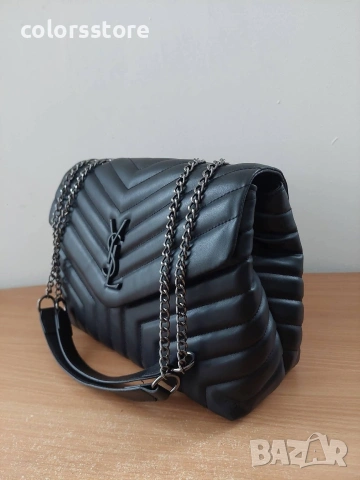 Луксозна Черна чанта YSL кодSG101H, снимка 4 - Чанти - 44524856
