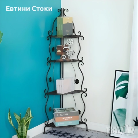 Ъглов дизайнерски рафт за модерен интериор, снимка 5 - Етажерки - 53299716