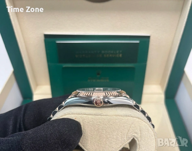 Rolex Datejust 41mm Two Tone Rose Gold Chocolate Automatic Мъжки / Унисекс Различни Варианти, снимка 8 - Мъжки - 54047827