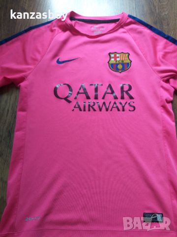 Nike Barcelona Training Jersey Football Shirt - мъжка футболна тениска С, снимка 3 - Тениски - 45983032