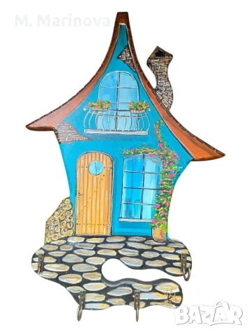 Ръчно рисувана  (Handmade) закачалка за ключове , снимка 1