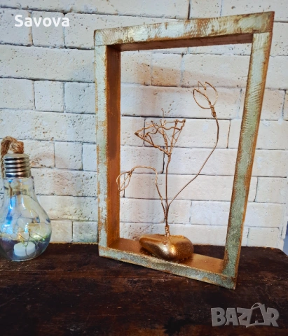 Обемно пано "Цвете", снимка 2 - Ръчно изработени сувенири - 53036873