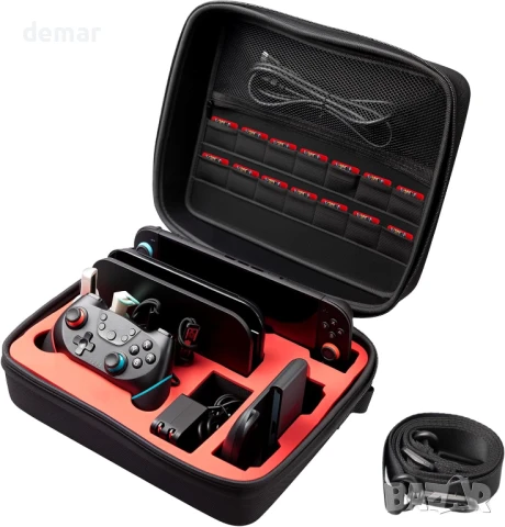 Калъф Reddening за Nintendo Switch 2, удароустойчив калъф от твърда EVA материя