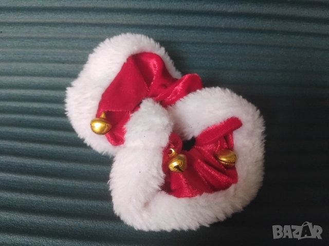 НОВ Коледен Скрънчи Ластик за Коса за Коледа, Нова Година, снимка 3 - Аксесоари за коса - 51988910