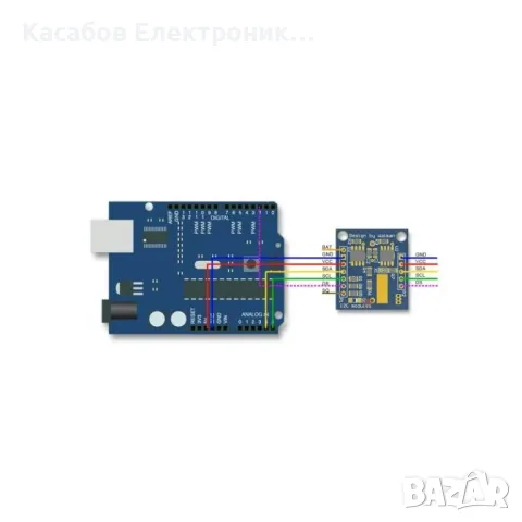 RTC Модул DS1307 часовник за реално време, снимка 2 - Друга електроника - 46858004