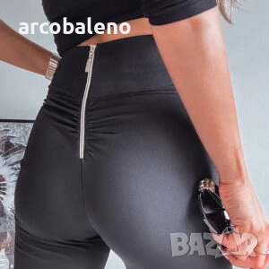 Дамски черен клин с цип , снимка 8 - Клинове - 51933194