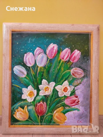 Картина Лалета, снимка 2 - Картини - 50557432