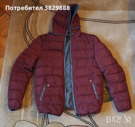 Страхотно двулицево яке с качулка, супер запазено