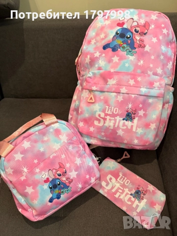 Детски раници с аксесоари Стич , снимка 5 - Раници - 51602673