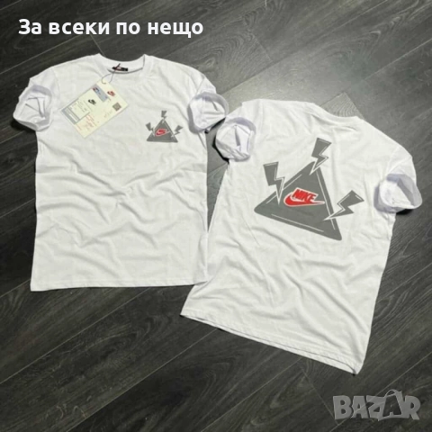 Nike Мъжка Бяла Тениска👕Мъжка Блуза С Къс Ръкав В Бял Цвят Найк Код I_11