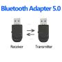Аудио предавател и приемник KN330, Bluetooth, 2 в 1, USB, жак 3,5 мм, черен, снимка 4